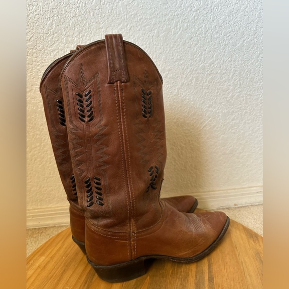 Vintage Dan Post Embroidered Cowboy Boots size 6 1/2 - Picture 6 of 11
